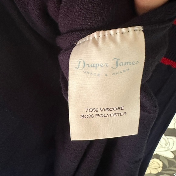 Draper James Burgundy and Navy Mini Dress - Picture 4 of 8